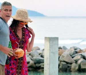 George Clooney and Amal Alamuddin holiday photos.jpg
